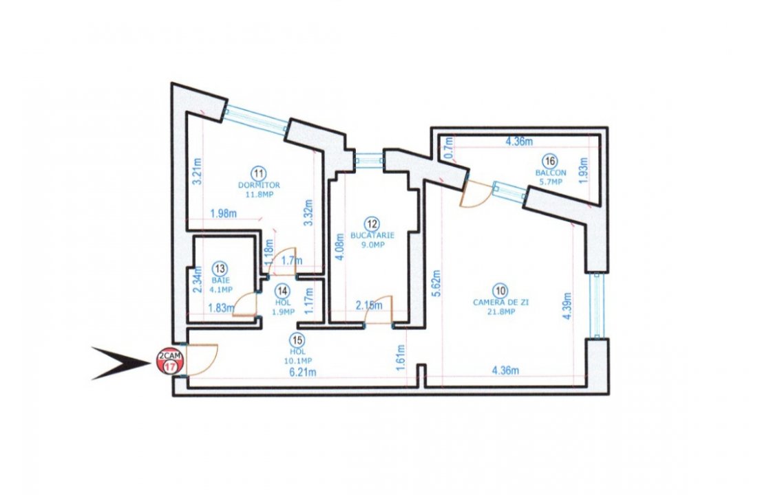 Apartament 2 camere decomandat NearCenter Residence Agricultori