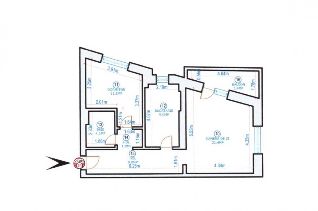 Apartament 2 camere decomandat NearCenter Residence Agricultori