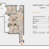 Apartament 3 camere+terasa in bloc nou Comision Zero