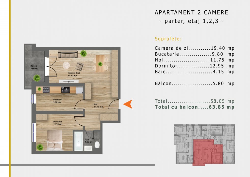 Apartament -Bloc nou -  Crangasi - Metrou 650m
