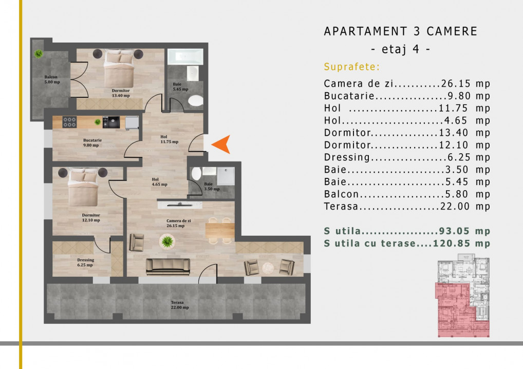 Apartament -Bloc nou -  Crangasi - Metrou 650m