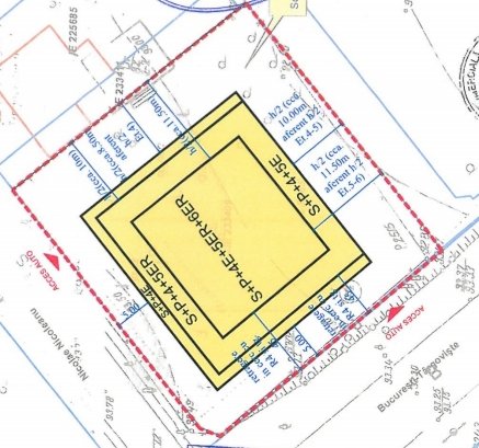 Teren cu dubla deschidere - cu Proiect S+P+6e
