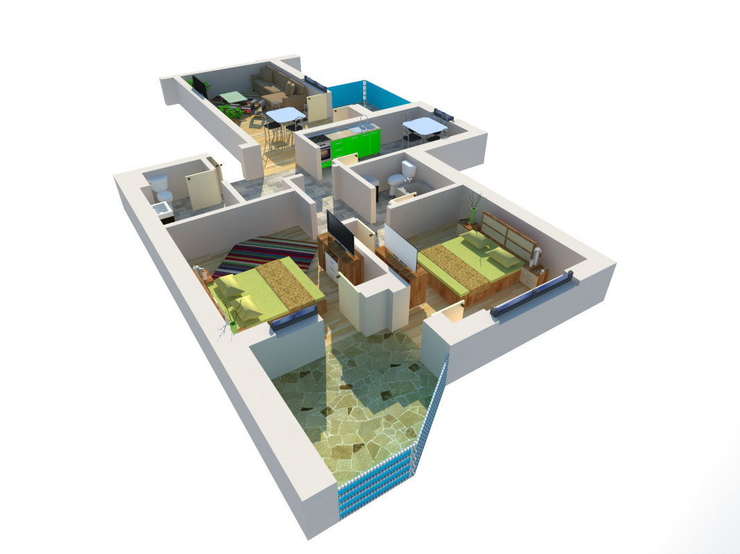 Near Center Residence Lujerului - Apartament cu 3 camere
