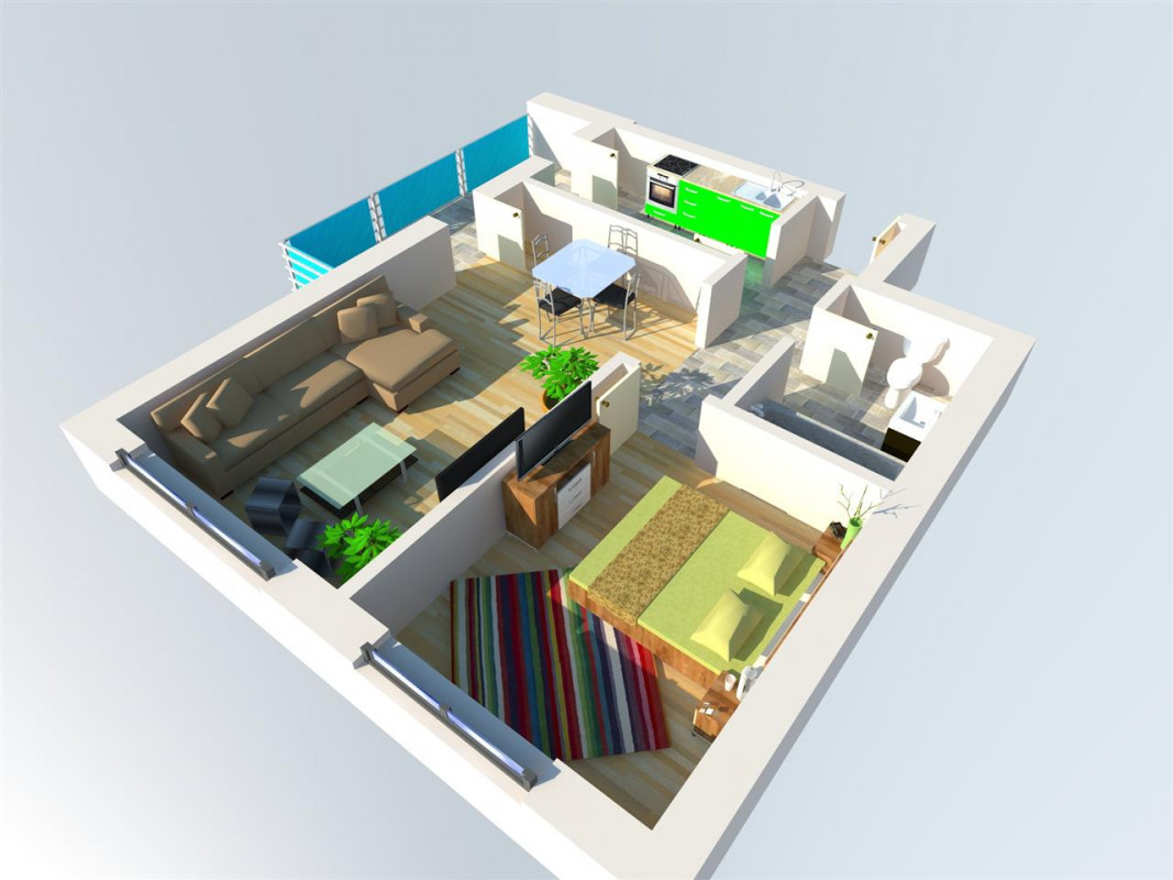 Near Center Residence Lujerului - Apartament cu 2 camere
