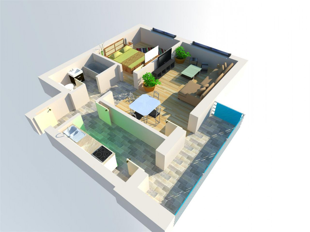 Near Center Residence Lujerului - Apartament cu 2 camere